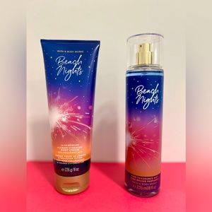 Beach Nights Bath and Body Works Fragrance and Body Cream set